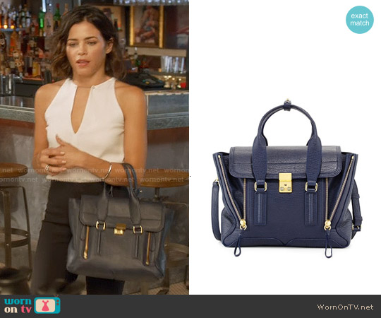 WornOnTV: Lucy’s white keyhole top and navy bag on Supergirl | Jenna ...