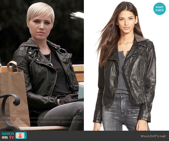 WornOnTV: Sara’s black leather hooded jacket on Pretty Little Liars
