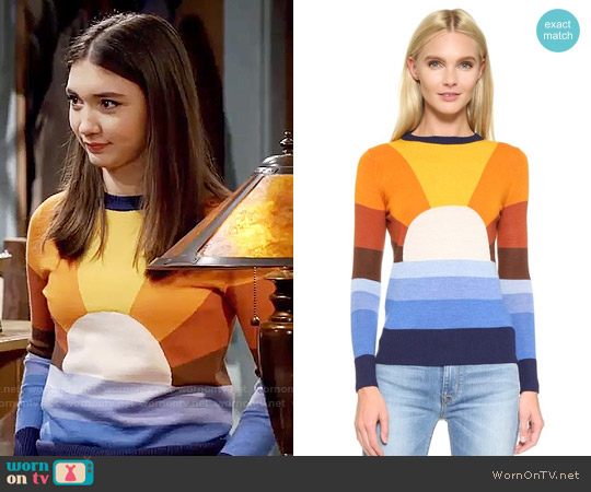Stoned Immaculate California Dreamin Sweater worn by Rowan Blanchard on Girl Meets World