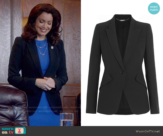 WornOnTV: Mellie’s blue dress and black blazer on Scandal | Bellamy ...