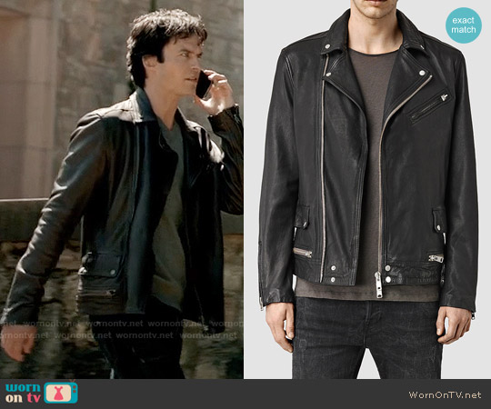 WornOnTV: Damon’s black leather jacket on The Vampire Diaries | Ian ...