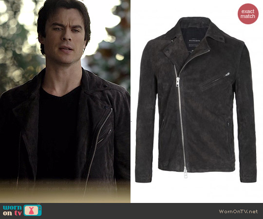 WornOnTV: Damon’s suede moto jacket on The Vampire Diaries | Ian ...