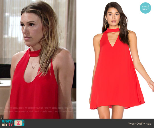 WornOnTV: Chloe’s red keyhole cutout dress (borrowed from Chelsea) on ...