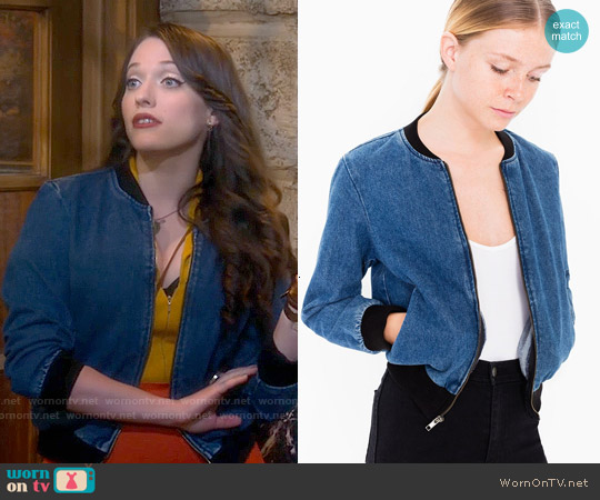 girls denim bomber jacket