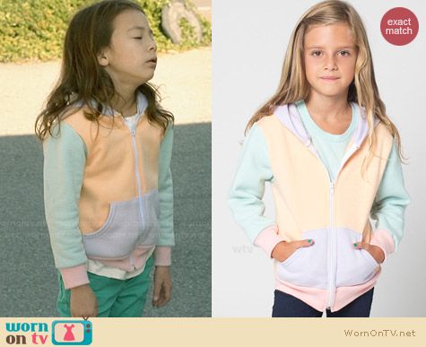 colorblock hoodie pastel