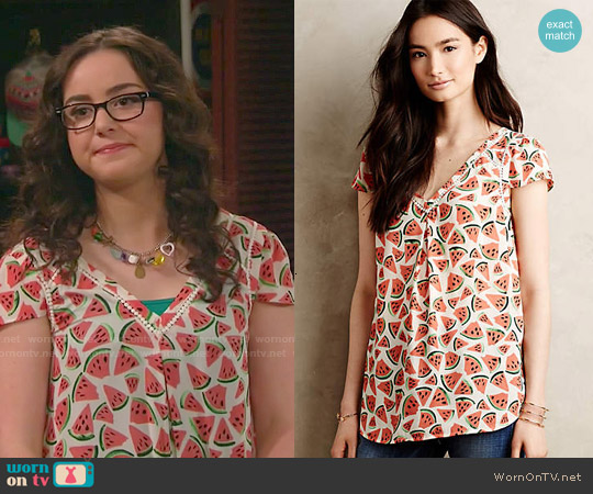 WornOnTV: Delia’s watermelon print top on I Didn’t Do It | Sarah Gilman ...