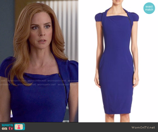 WornOnTV: Donna's blue capped sleeve dress on Suits ...