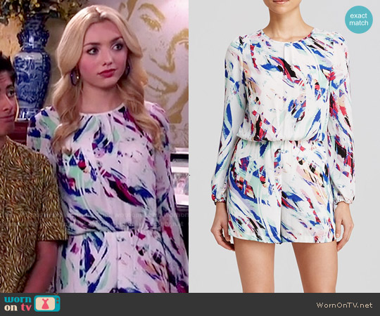 Wornontv Emmas White Abstract Printed Romper On Jessie Peyton List