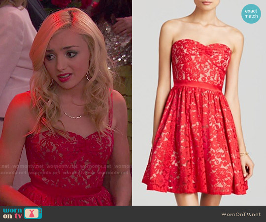 Wornontv Emmas Red Lace Dress On Jessie Peyton List Clothes And 