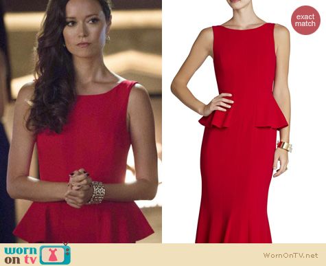 bcbgmaxazria red gown
