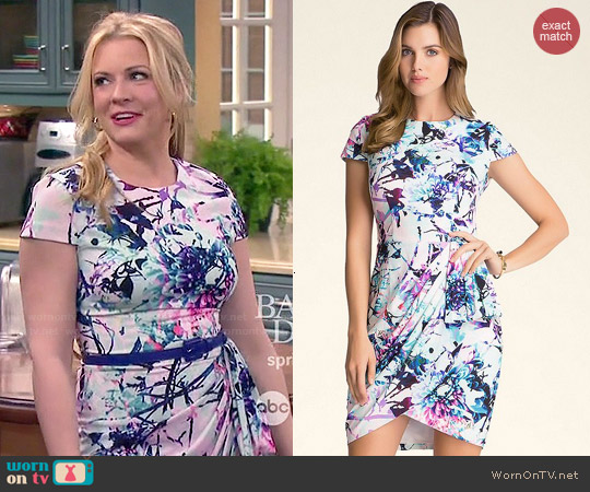 Wornontv Mels Floral Printed Short Sleeve Dress On Melissa And Joey Melissa Joan Hart 