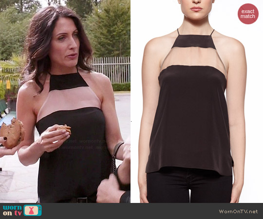 WornOnTV: Abby's black mesh panel top on Girlfriends Guide to 