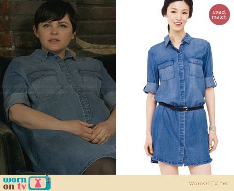 club monaco denim dress