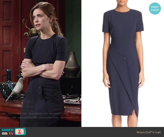 WornOnTV: Victoria’s pinstriped dress on The Young and the Restless ...