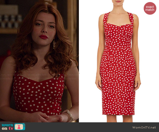 red polka dot sundress