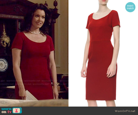 scoop neck sheath dress