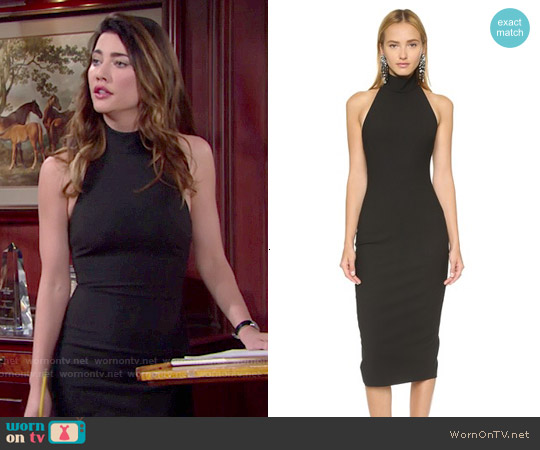Wornontv Steffy S Black Halter Neck Dress On The Bold And Elizabeth James Kara Dress Worn By Jacqueline Macinnes Wood On The Bold Beautiful