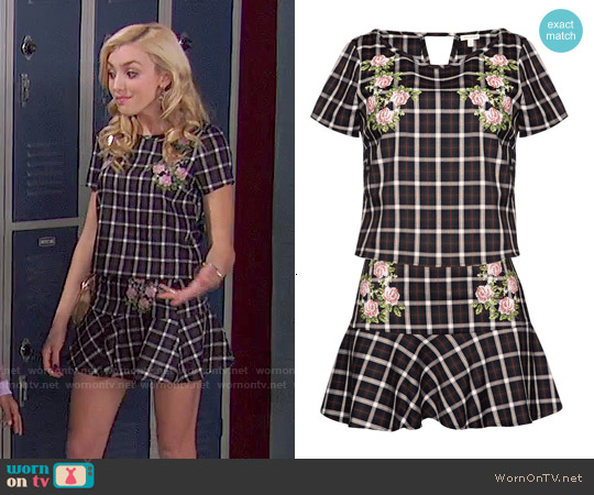 Wornontv Emmas Floral And Plaid Two Piece Set On Jessie Peyton List