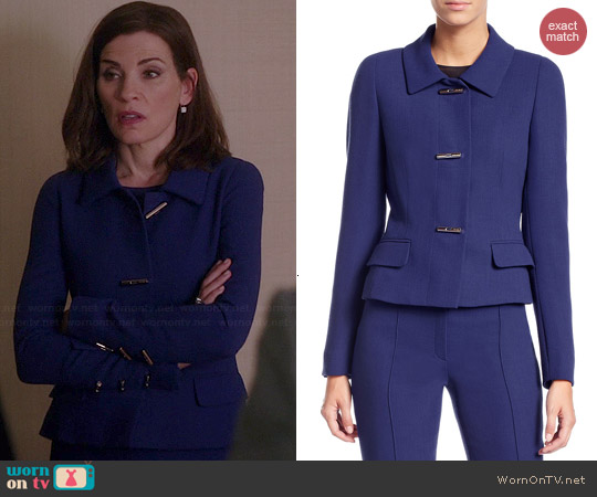 WornOnTV: Alicia’s blue toggle jacket on The Good Wife | Julianna ...