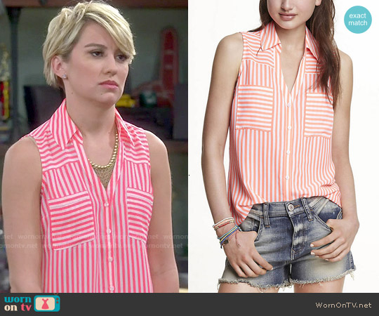 sleeveless portofino shirt