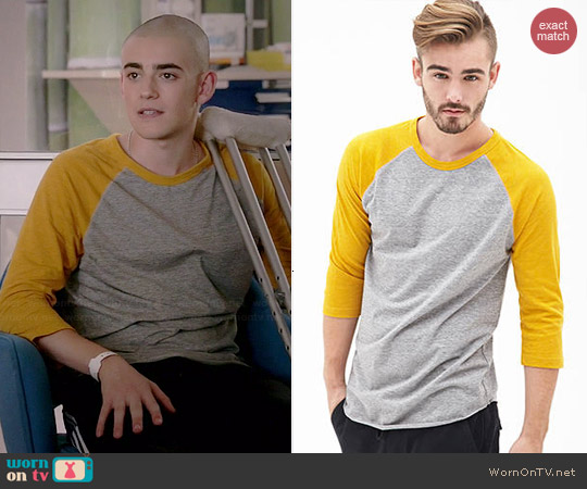 yellow raglan shirt
