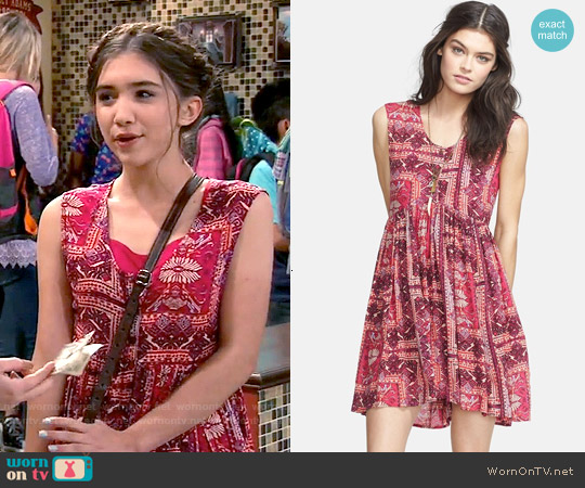 WornOnTV: Riley’s red printed dress on Girl Meets World | Rowan ...