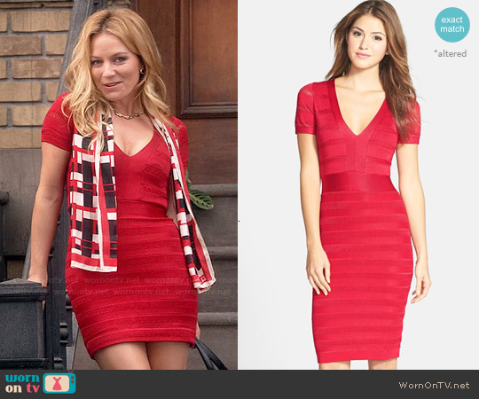 french connection red bandage dress