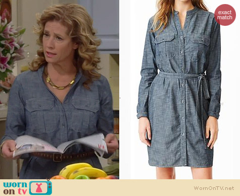 chambray dress gap