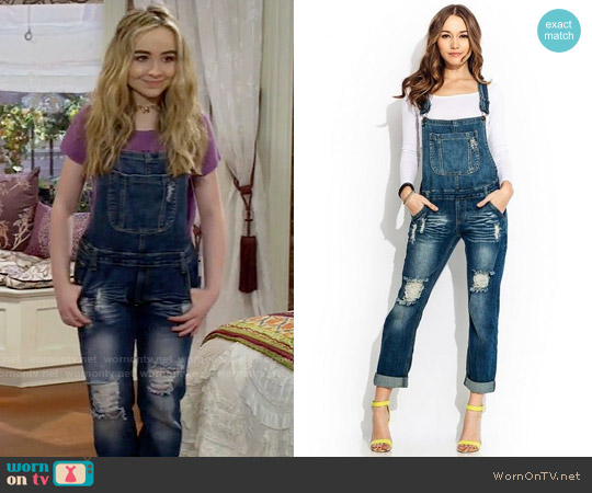 Wornontv Mayas Denim Overalls On Girl Meets World Sabrina Carpenter