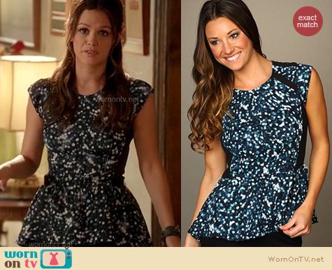 spotty peplum top