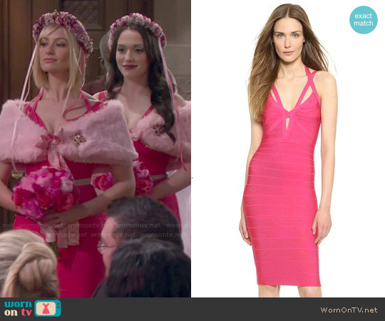WornOnTV: Caroline and Max’s pink bridesmaid dresses on 2 Broke Girls ...