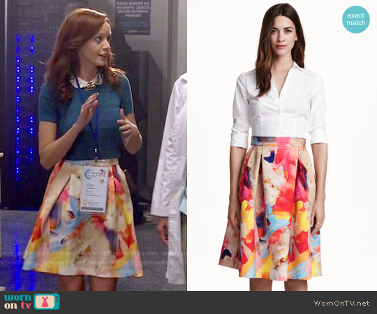 Wornontv Cassandra’s Multi Colored Floral Skirt On The Librarians Lindy Booth Clothes And
