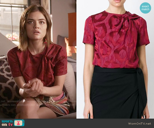 aria montgomery red dress