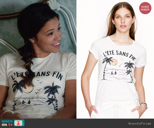 Wornontv Janes ‘lete Sans Fin Tee On Jane The Virgin Gina Rodriguez Clothes And Wardrobe 0108