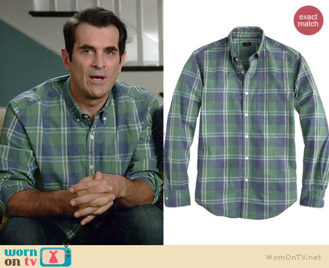 Wornontv Phil S Green And Blue Checked Shirt On Modern Family Ty Burrell Clothes And Wardrobe From Tv