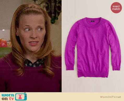 WornOnTV: Daphne’s navy elephant print shirt and purple sweater on ...