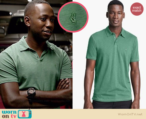 green polo shirt outfit
