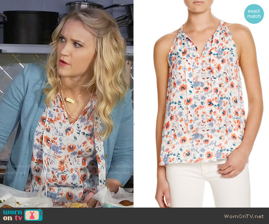 WornOnTV: Gabi’s floral tie-neck top on Young and Hungry | Emily Osment ...