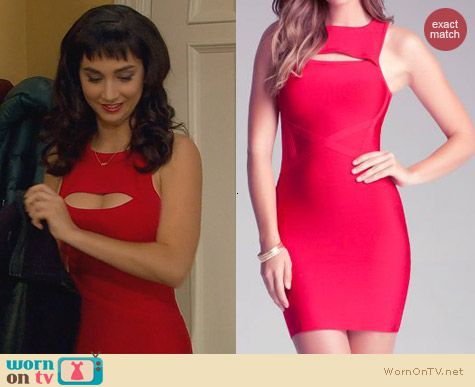 WornOnTV: Mandy’s red cutout mini dress on Last Man Standing | Molly