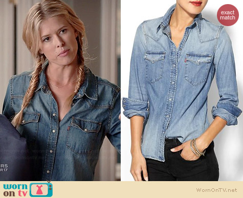 tailored denim shirt