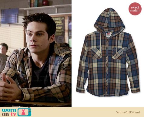 levi's plaid hoodie