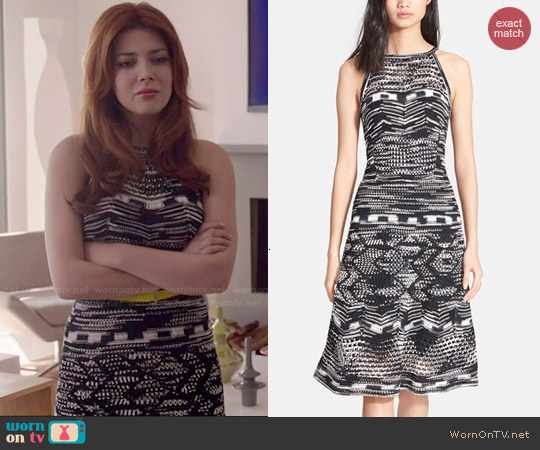 missoni black and white dress