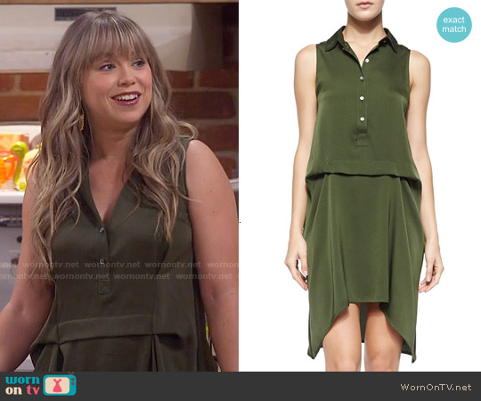 Wornontv Kristin S Green Sleeveless Dress On Last Man Standing Amanda Fuller Clothes And Wardrobe From Tv