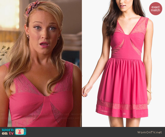 WornOnTV: Crickett’s pink lace inset dress on Hart of Dixie | Brandi ...