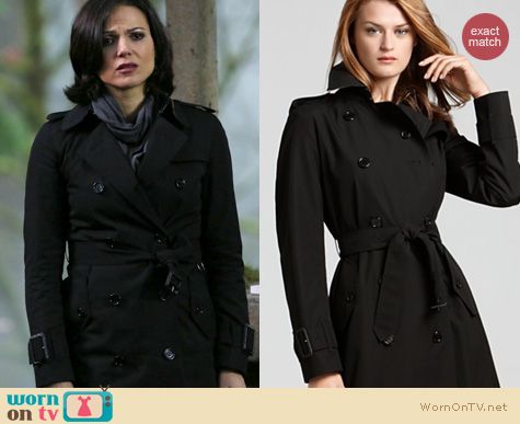 WornOnTV: Regina’s black trench coat on Once Upon a Time | Lana ...