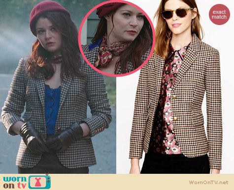 tweed blazer with elbow patches women