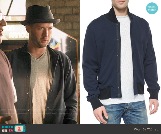 WornOnTV: Toby’s navy blue bomber jacket on Scorpion | Eddie Kaye ...