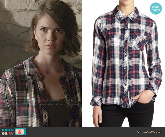 Wornontv Malias Navy And Red Plaid Shirt On Teen Wolf Shelley 5956