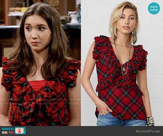 WornOnTV: Riley’s plaid ruffled top on Girl Meets World | Rowan ...