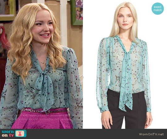 WornOnTV: Liv's blue floral blouse and pink skirt on Liv ...